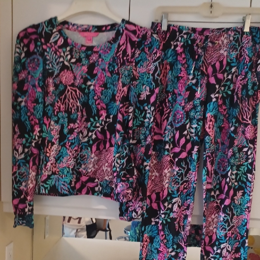 Floral Set - Pink and Blue Lilly Pulitzer